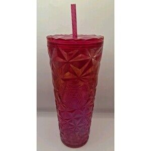 Starbucks Summer 2024 Pink Iridescent Prism Cold Cup Tumbler 24oz